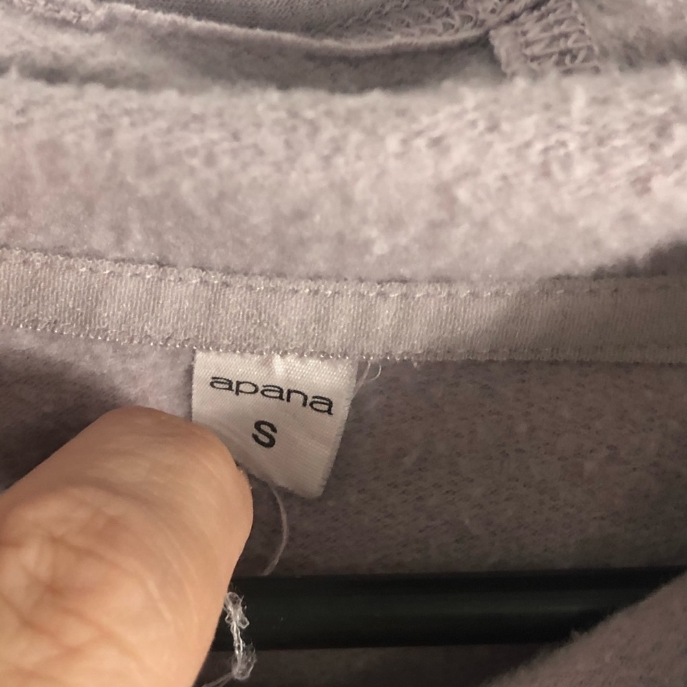 Apana Pullover Womens Small Hoodie Gray Workout Athleisure Top - Picture 6 of 7